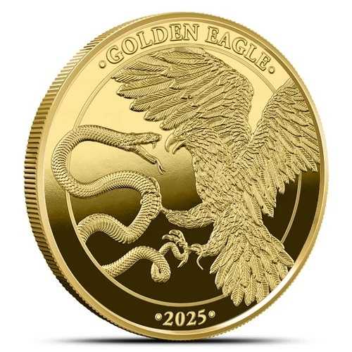 2025年 1/10オンス マルタ金貨ゴールデンイーグル（BU、分析済み）