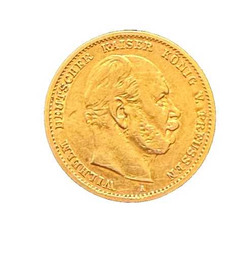 ドイツ プロイセン 1875 流通金貨 10マルク ヴィルヘルム 120,450円