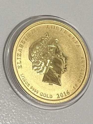 2016年 15ドル オーストラリア 申年 1/10オンス 24カラット金貨 パース造幣局発行