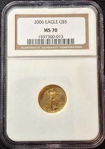 2006-P MS70 5ドル ゴールド アメリカン イーグル NGC 証明書