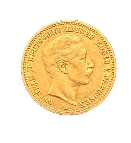ドイツ プロイセン 1890年 流通金貨 10マルク ヴィルヘルム2世