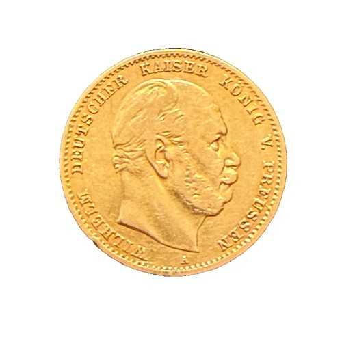 ドイツ プロイセン 1873 流通金貨 10マルク ヴィルヘルム