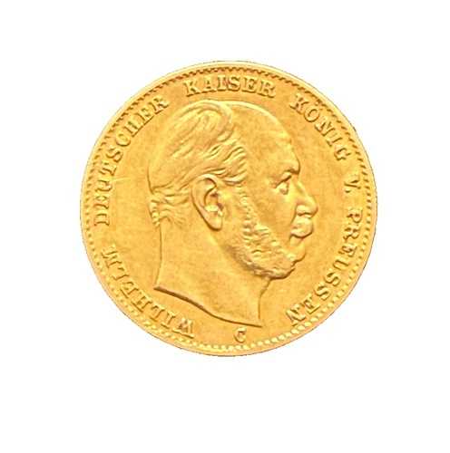 ドイツ プロイセン 1872 C 金貨 10マルク 流通 ヴィルヘルム