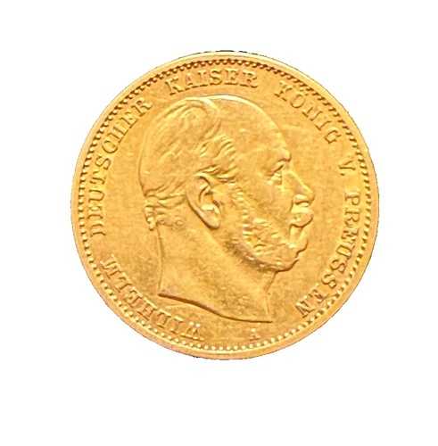ドイツ プロイセン 1880年 流通金貨 10マルク ヴィルヘルム