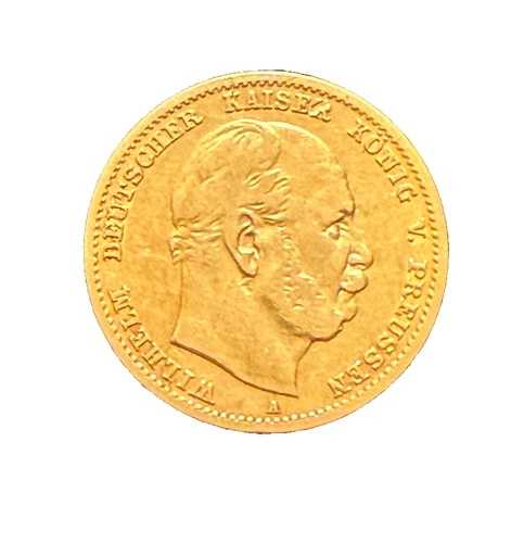 ドイツ プロイセン 1872年 流通金貨 10マルク ヴィルヘルム