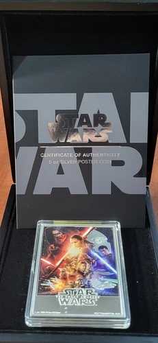 5オンス シルバー コレクターズアイテム 2024年 スターウォーズ フォースの覚醒 ポスター #37 of 200 レア