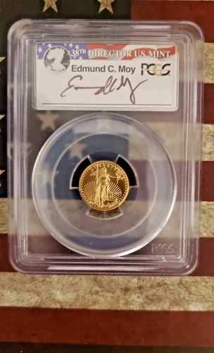 2015年 5ドル 1/10オンス ゴールドイーグル PCGS MS70 エドマンド・C・モイ