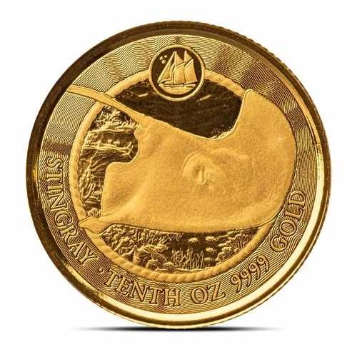 2023年 1/10オンス ケイマン諸島 スティングレイ金貨