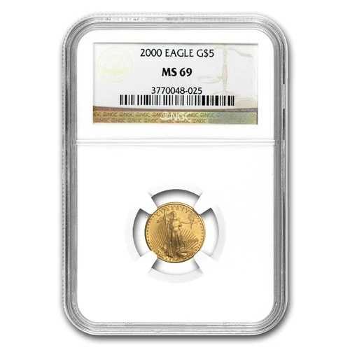 2000年 1/10オンス アメリカンゴールドイーグル MS-69 NGC