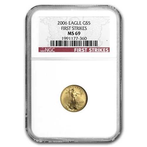 2006年 1/10オンス アメリカン ゴールド イーグル MS-69 NGC (ファースト ストライク)