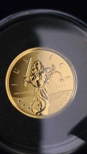 2022年 金貨「ジャスティス」5ポンドプルーフコイン [1/10オンス]