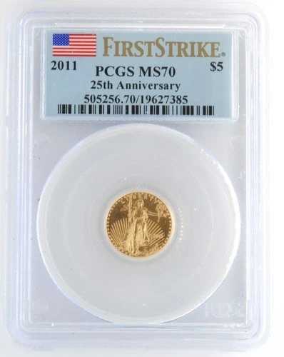 アメリカ合衆国 2011年 1/10オンス アメリカンイーグル金貨 PCGS MS70 ファーストストライク