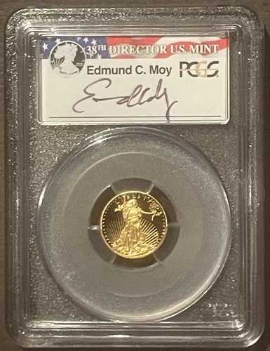 2015-W アメリカンイーグル 5ドル金貨 PCGS PR70 DCAM プルーフコイン 1/10オンス E. MOY : 10105