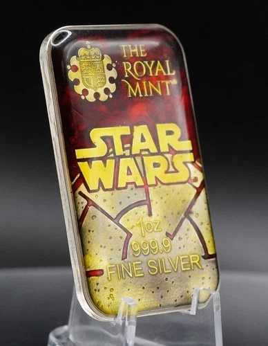 スターウォーズ ダブルエナメル ロイヤルミント ダース・ベイダー 1オンス 999 ファインシルバーバー C5935