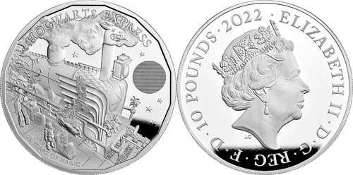 2022年 イギリス ハリー・ポッター ホグワーツ特急 5オンス 銀貨