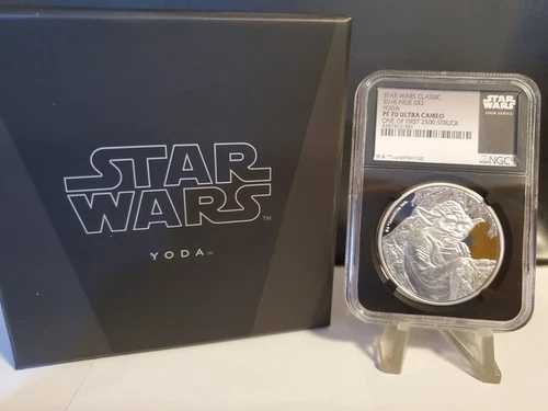 2016 ニウエ $2 スターウォーズ クラシック ヨーダ 1 オンス .999 シルバー NGC PF 70 UCAM ファーストリリース