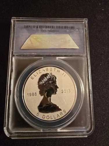 2013年 カナダ シルバー メープルリーフ コイン 5枚セット ANACS RP70 DCAM 25周年記念セット