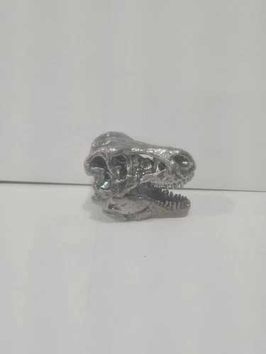 5+TROY OZ T-REX スカル ハンドポア 3D フィギュア 99.9% 純銀 2025