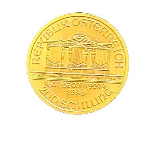 オーストリア 1998年 金貨 1/10オンス 200シリング ウィーン・フィルハーモニー管弦楽団 UNC