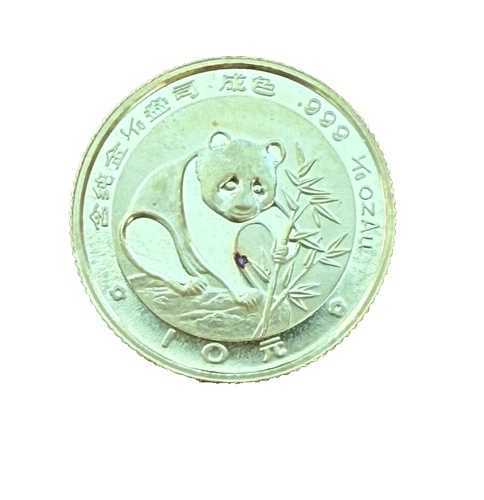 中国 1988年 金貨 1/10オンス 10元 パンダ UNC