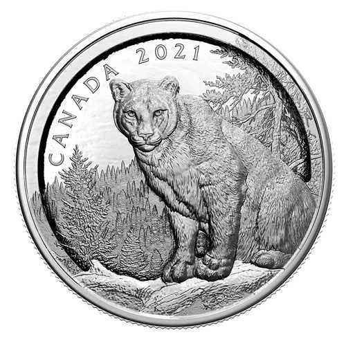 マルチレイヤード COUGAR 2021 カナダ 3オンス .9999 純銀 プルーフ 50ドルコイン