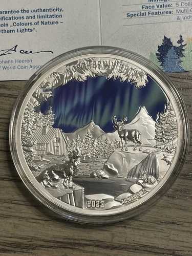 ノーザンライツ 5オンス 銀貨 5ドル バルバドス 2023年｜WORLD RESOURCE【QUEEN店】