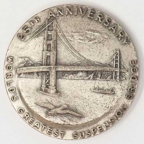 1937-1962年 ゴールデンゲートブリッジ25周年記念 6.87オンス .999 純銀 DC-6761｜WORLD RESOURCE【QUEEN店】