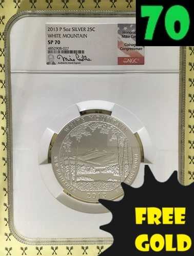 2013年ホワイトマウンテン 5オンス シルバー NGC SP70 キャッスル - 残りわずか23点（ゴールド無料）*｜WORLD RESOURCE【QUEEN店】