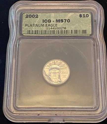 2002 ICG - MS70 $10 プラチナイーグル