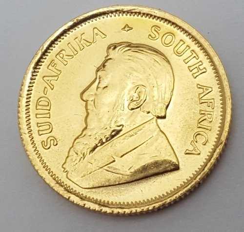 1980年 1/10オンス 純金クルーガーランド 南アフリカ金貨 3.39グラム