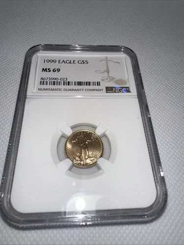 1999年 5ドル金貨 1/10オンス アメリカンイーグル NGC MS69