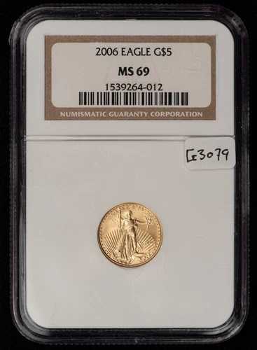 2006 G$5 1/10オンス ゴールド アメリカンイーグル - 10分の1オンス - NGC MS 69 - SKU-G3079｜WORLD RESOURCE【QUEEN店】