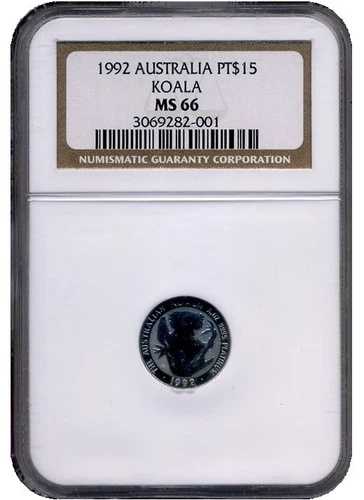 1992 NGC MS-66 $15 プラチナ コアラ 超低鋳造数 希少｜WORLD RESOURCE【QUEEN店】
