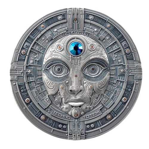 United Crypto States ? Techno Totem ? The Creator Silver Coin 2 Oz 2025 Bulli...｜WORLD RESOURCE【QUEEN店】