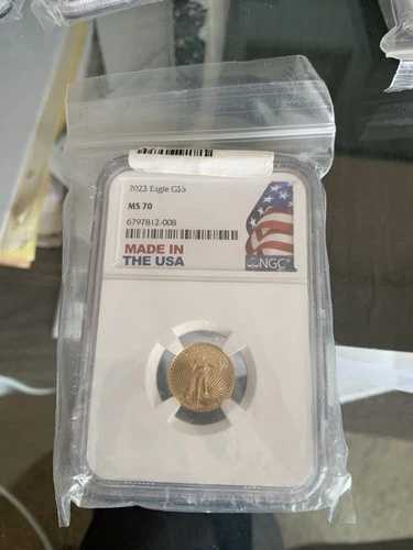 2023年 アメリカン ゴールド イーグル G$5 NGC MS70 ???? ゴールド 1/10 116,050円