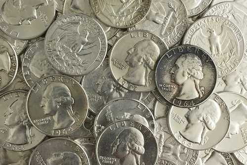 8オンス袋入り 混合米国ジャンク銀地金コイン すべて90%銀 1965年以前