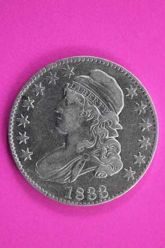 1833年製キャップドバストハーフドル硬貨（シルバー、セミキー日付39）｜WORLD RESOURCE【QUEEN店】 117,700円