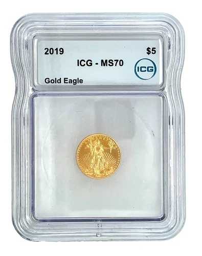 2019年 5ドル アメリカンゴールドイーグル 1/10オンス ICG -MS 70