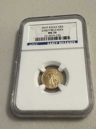 2010年 1/10オンス 5ドル NGC MS70 ゴールドイーグル アーリーリリース|WORLD RESOURCE【QUEEN店】
