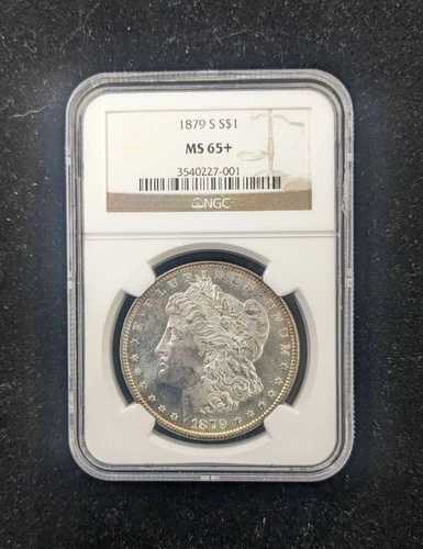 1879年 S モーガン銀貨 NGC MS-65+ ブリリアント 未流通 7001