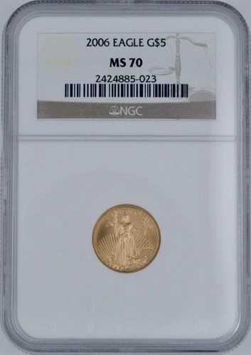 2006年 5ドル アメリカン ゴールド イーグル NGC MS70