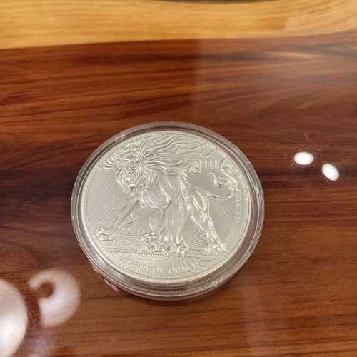 2019年ニウエ高浮き彫り咆哮ライオン5オンス銀貨、発行枚数わずか1000枚