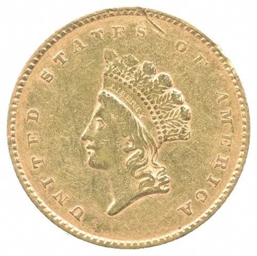 1855年 1ドル インディアン・プリンセス・ヘッド金貨 タイプ2 *1735