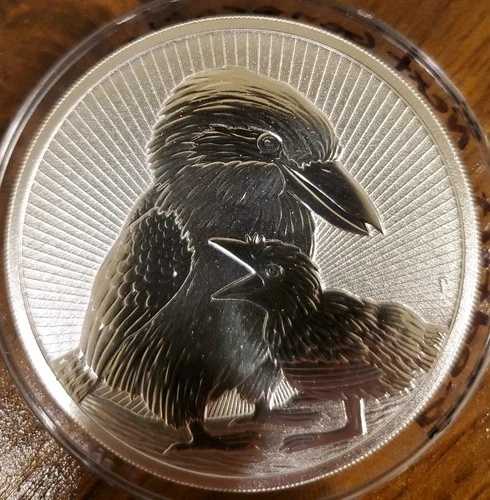 2020年 P オーストラリア産クッカバラ 10オンス .9999 シルバー カプセル入り。ピエモント $10