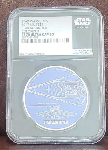 2017 スターウォーズ NGC PF 70 NIUE 1オンス シルバー $2 「スター・デストロイヤー」 カラーライズ / U/C 139,150円