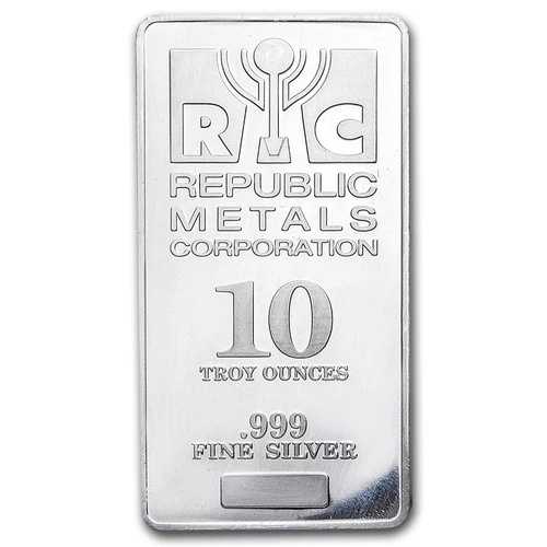 10オンス銀バー - Republic Metals Corp. (RMC)