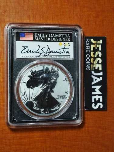 2021 S リバースプルーフ シルバーイーグル PCGS PR70 初日発行 エミリー・ダムストラ サイン入り 147,950円