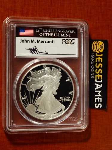 2006年 Wプルーフ シルバーイーグル PCGS PR70 マーカンティ サイン入り 20周年記念セットより 147,950円