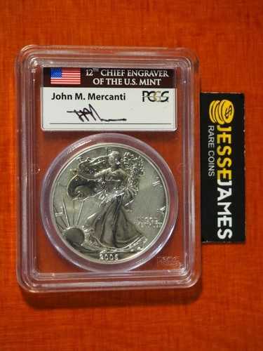 2006年 P リバース プルーフ シルバー イーグル PCGS PR70 マーカンティ 20周年記念セットより