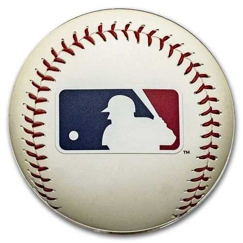 2024年ニウエ5オンス銀貨10ドルMLBロゴ野球用